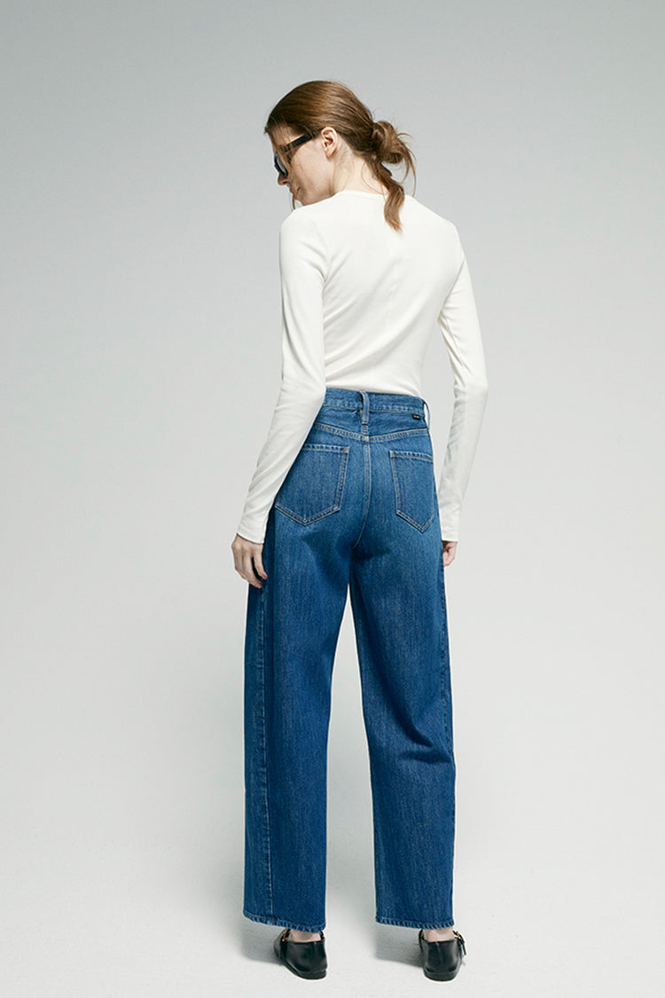 Crush Curve Ankle Jeans HJ052