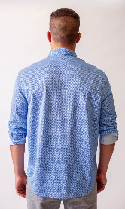 Studio Dot Dress Shirt 2-Pack - Teal/Blue